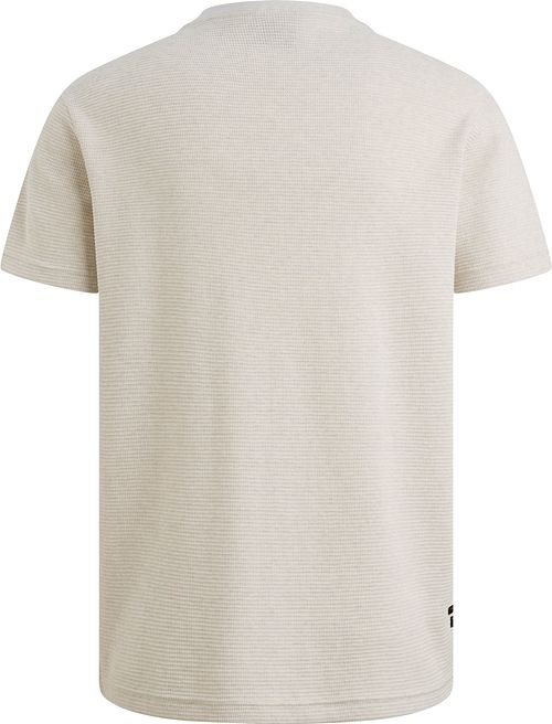 PME Legend T-skjorte Two Tone Texture Ecru Product / Achterkant