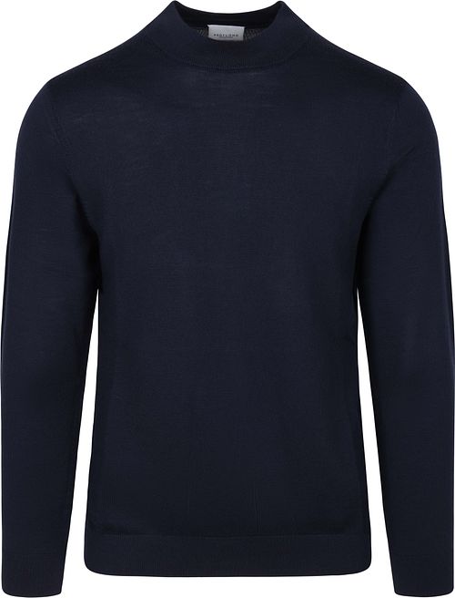 Profuomo Turtleneck Trui Merinowol Navy
