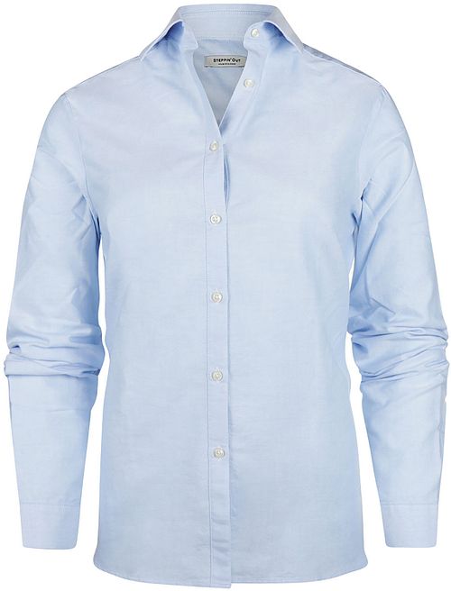 Steppin' Out Bluse Bibi Oxford Lyseblå Product