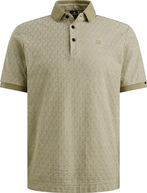 Vanguard Knitted Polo Jacquard Druck Grün Product