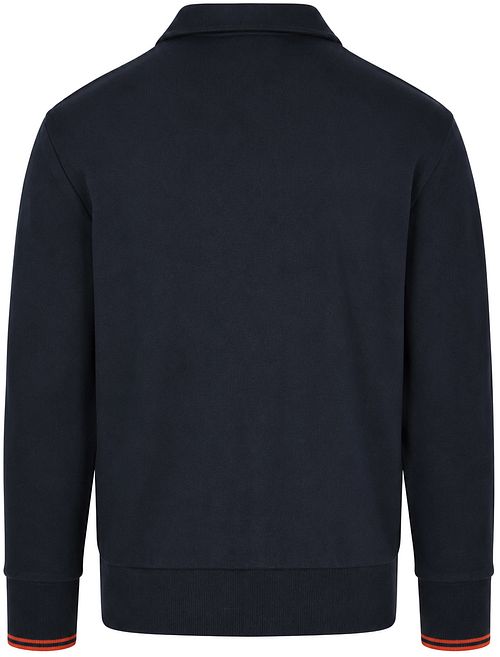 Fred Perry Longsleeve Half Zip Poloshirt Marine