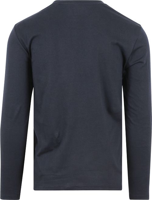 Marc O'Polo Langærmet T-shirt i Marineblå Product / Achterkant