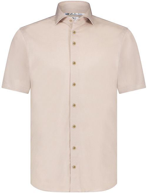 R2 Chemise Manches Courtes Knitted Piqué Beige Product