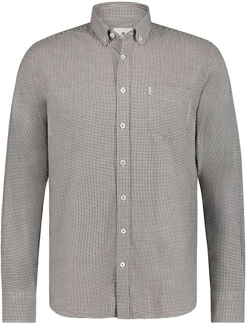 State Of Art Overhemd Wol Pied De Poule Groen Product