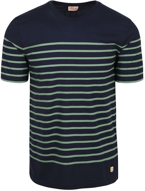 Armor-Lux Etel T-shirt Stripes Navy Grön Product