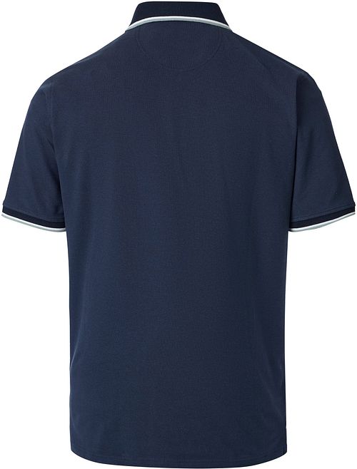 CASAMODA Polo Piqué Contrast Marinblå Product / Achterkant