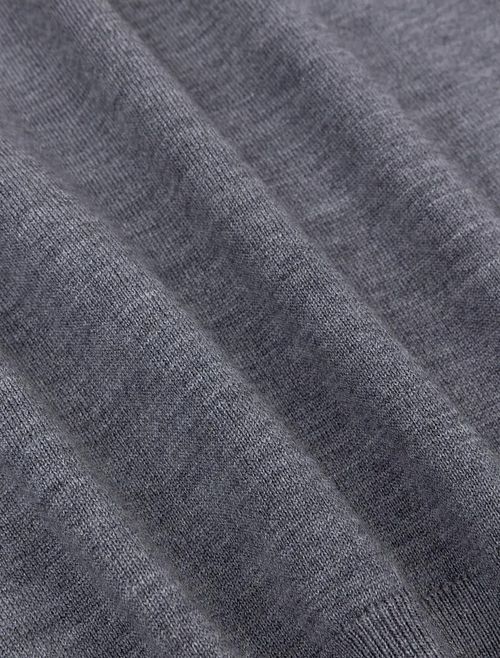 Cavallaro Merino Half-Zip Grey Product / Detail