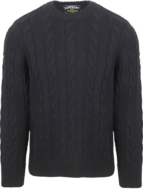 Jersey Jacob Cable en azul marino de Superdry Product