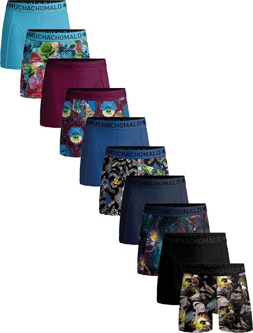 Muchachomalo Boxershorts 10-Pack Mönster Enfärgat Product