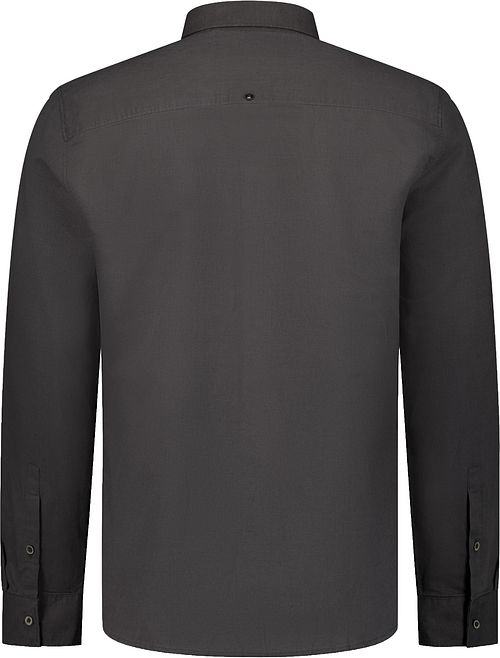 No Excess Shirt Linen Blend Dark Steel