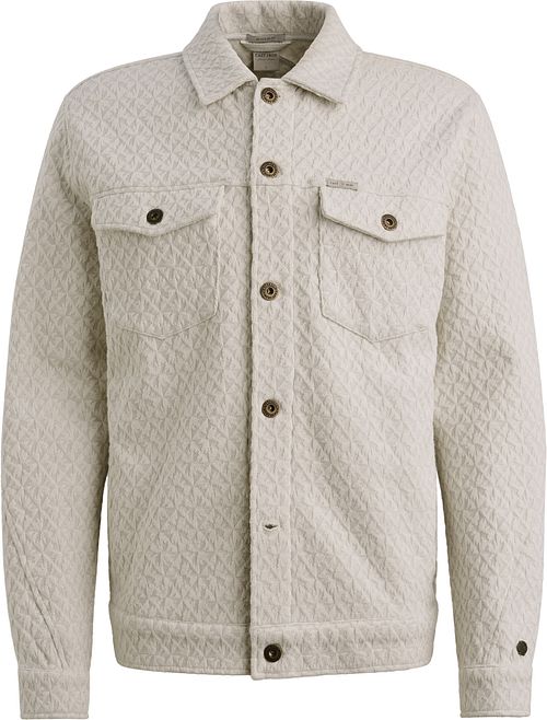 Overshirt Cast Iron z żakardowym wzorem w kolorze ecru Product