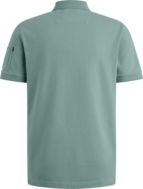 PME Legend Poloshirt Trackway Cameo Blauw Product / Achterkant