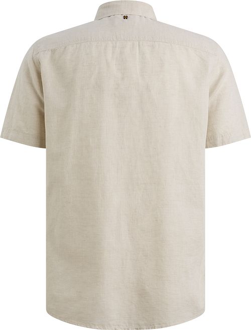 PME Legend Short Sleeve Shirt Cotton Linen Ecru Product / Achterkant