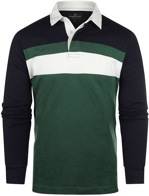 Steppin' Out Rugby Poloshirt Stribet Grøn Product