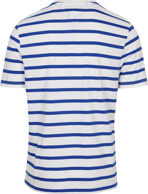 T-shirt Tommy Hilfiger w paski w kolorze niebieskim Product / Achterkant