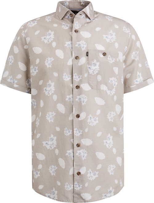 Camicia a maniche corte Vanguard in lino beige Product