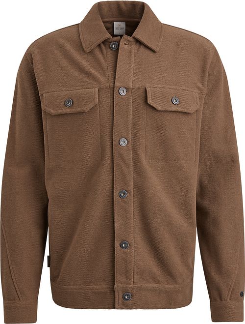 Cast Iron Overshirt Twill Jersey Brun Product