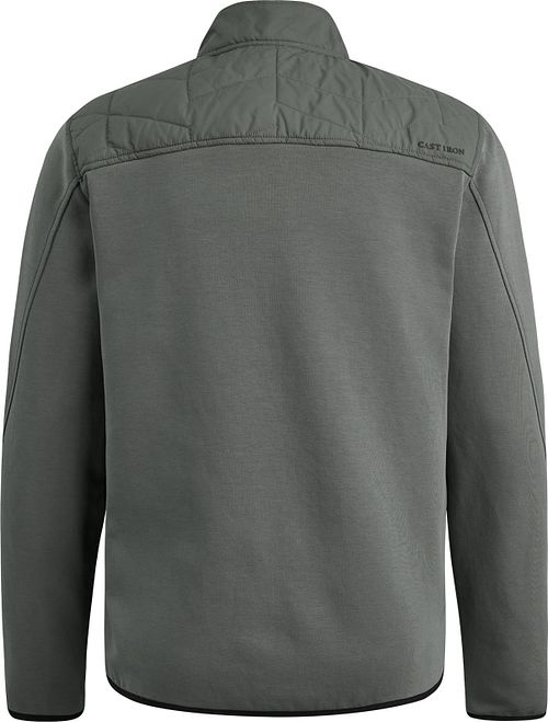 Cast Iron Veste Interlock Vert Product / Achterkant