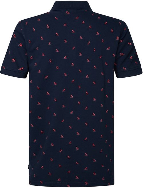 Petrol Polo Breeze Navy Product / Achterkant