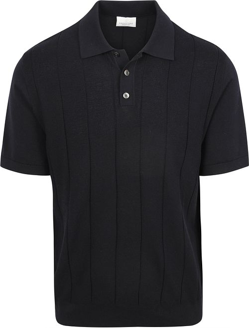 Profuomo Drop Needle Structure Polo Navy Product