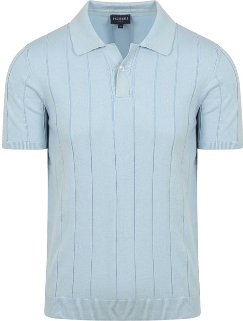Suitable Respect Polo Drop Needle Lichtblauw Product