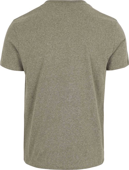 Superdry Klassisk T-skjorte Melange Oliven Product / Achterkant