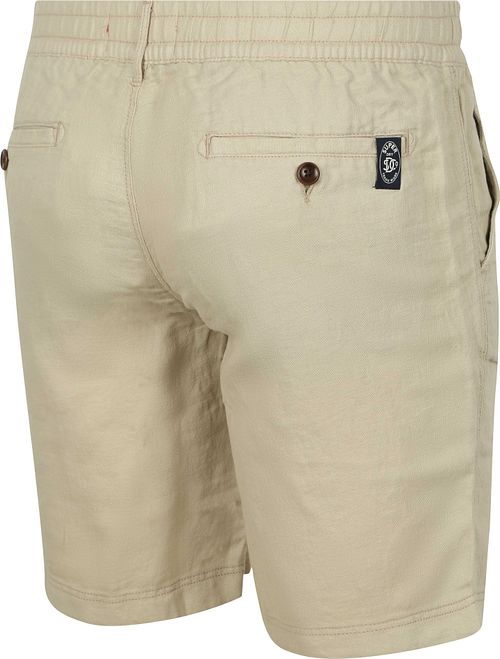 Superdry krótkie lniane Merchant Abbey Stone Product / Achterkant