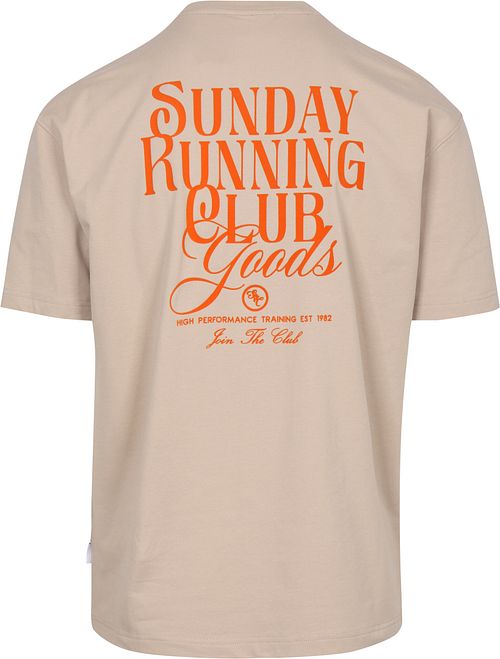 Supply & Co T-skjorte Backprint Beige Product / Achterkant