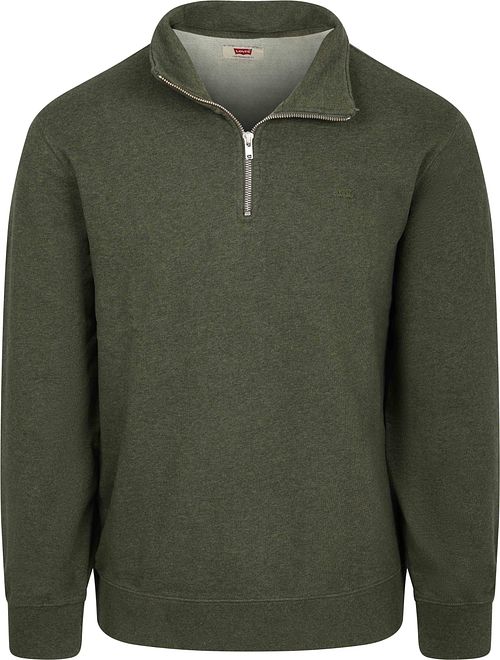 Levi's Sweat Half Zip Olive