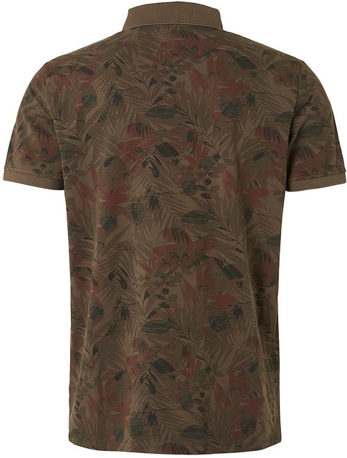 No Excess Polo med tryck i Army Green Product / Achterkant