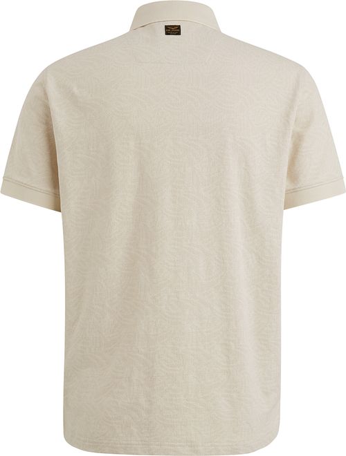 PME Legend Poloskjorte Jacquard Jersey Eggeskall Product / Achterkant