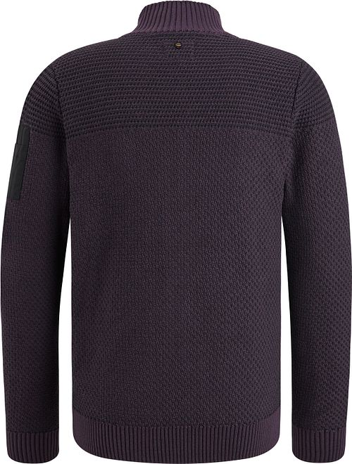 PME Legend Strickjacke Knitted Structure Lila Product / Achterkant