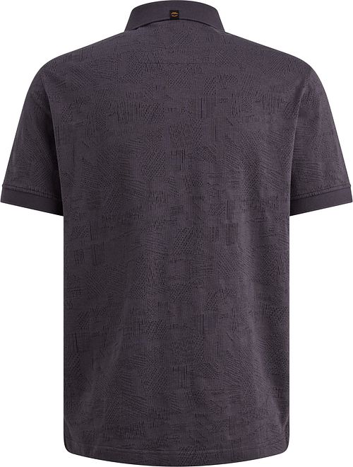 Polo PME Legend de punto jacquard en azul grafito Product / Achterkant