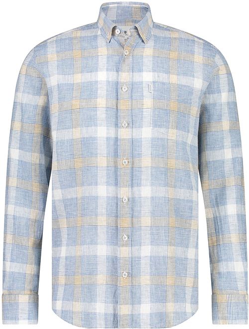 State of Art Chemise De Lin A Carreaux Bleu Product