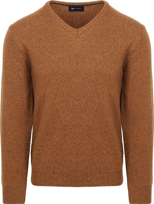 Suitable Lammwolle Pullover V-Ausschnitt Kamel Product