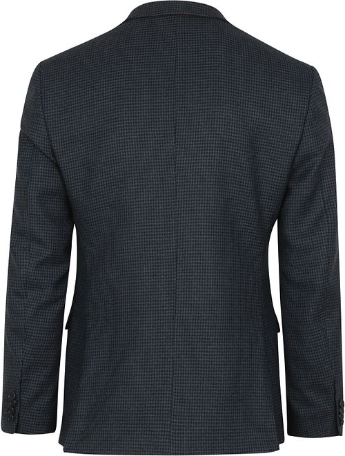 Suitable Prestige Veston Casanova Laine Bleu Product / Achterkant