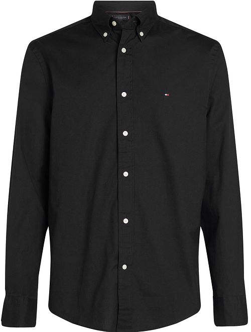 Tommy Hilfiger Poplin Overhemd Flex Zwart Product