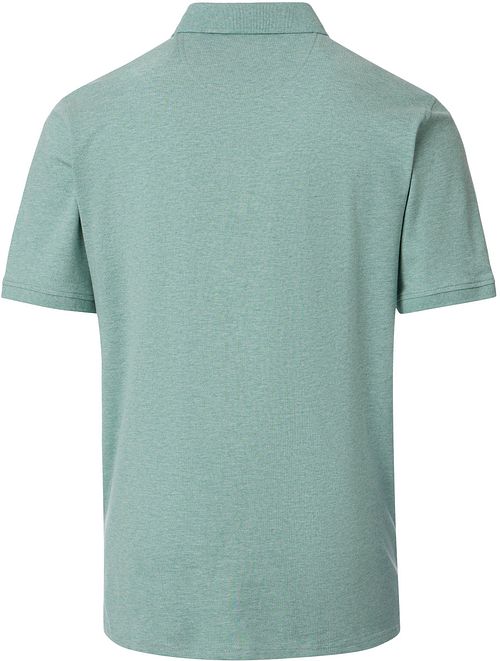 CASAMODA Polo Stretch Melerad Grön Product / Achterkant