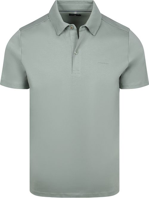 Koszulka polo State of Art z dżerseju interlock w kolorze zielonym Product