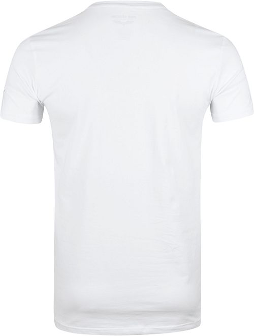 PME Legend Basic T-Shirt 2er Pack O-Ausschnitt Weiß Product / Achterkant
