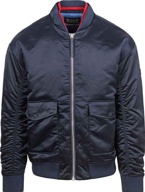 Scotch and Soda Satin Bomberjack Navy Product