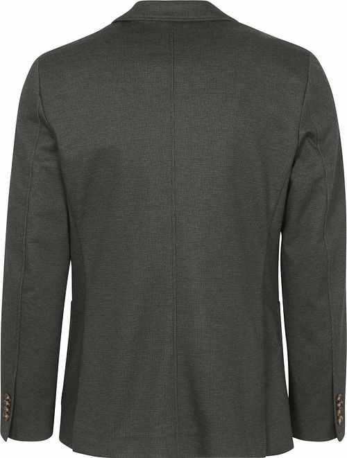 Suitable Marynarka Fame Pied de Poule ciemnozielona Product / Achterkant
