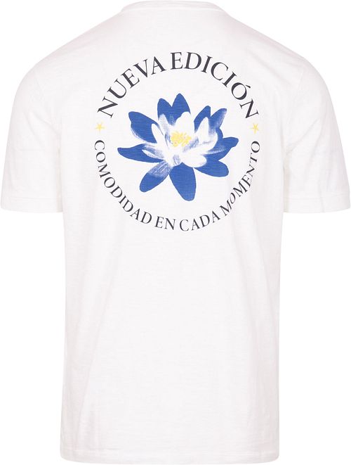 No Excess T-Shirt z nadrukiem na plecach biały Product / Achterkant