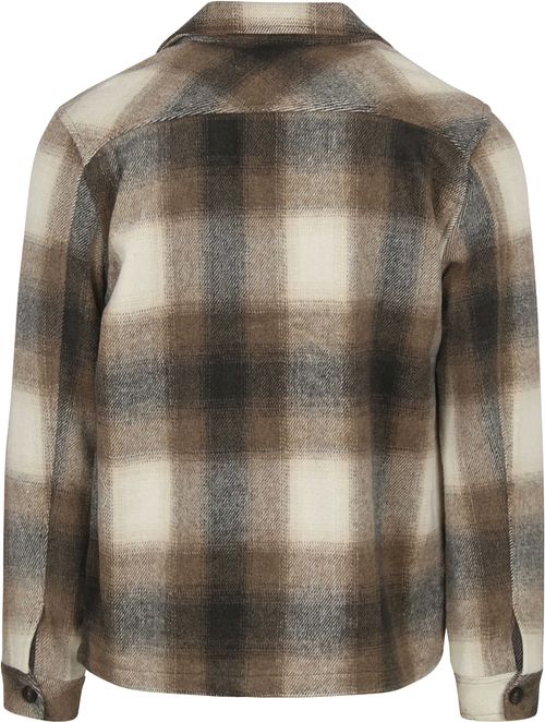Dstrezzed Overshirt w kratę w kolorze brązowym Product / Achterkant