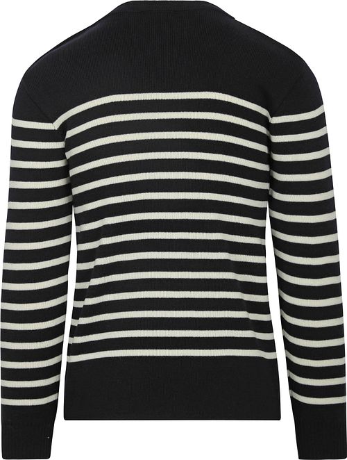 Armor-Lux Paimpol Pull laine rayé marine Product / Achterkant