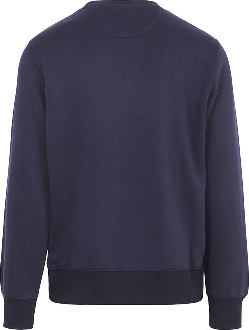 Gant Sweater Embossed Logo Navy Product / Achterkant