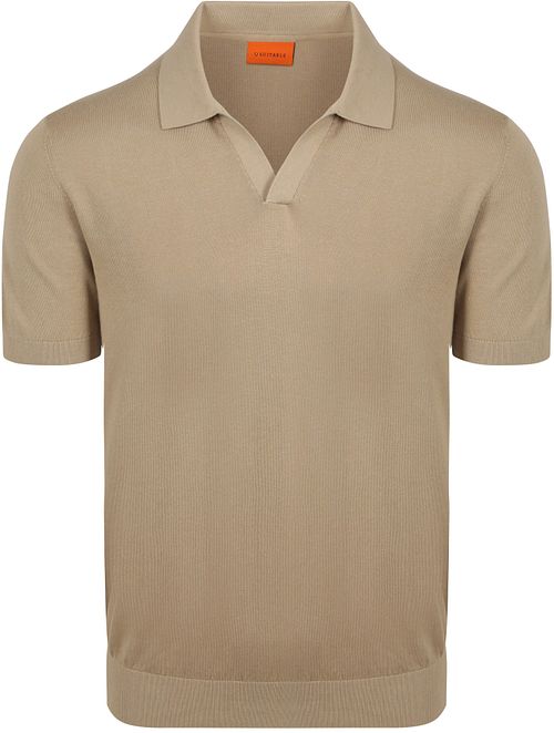 Koszulka polo Suitable Riva Compact w kolorze taupe Product