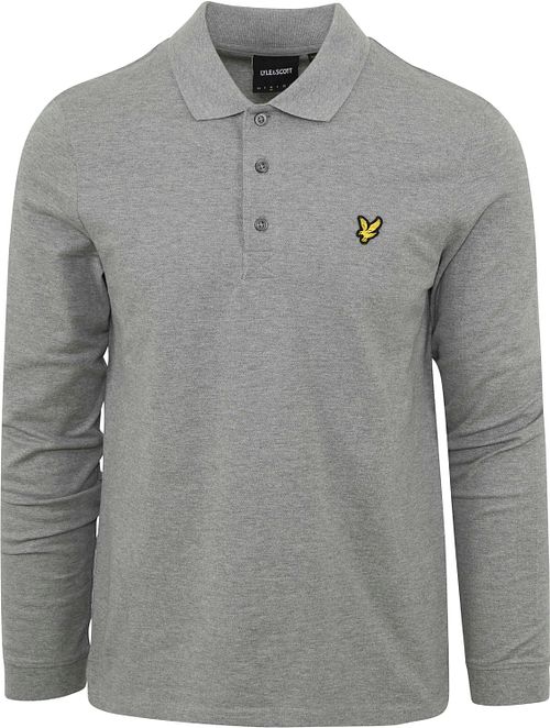 Lyle and Scott Longsleeve Polo Grijs Product