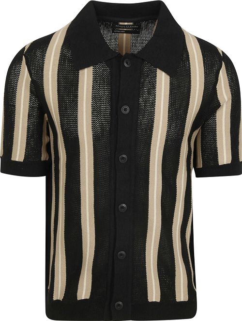 Marc O'Polo Knitted Crochet Overhemd Short Sleeves Zwart Product