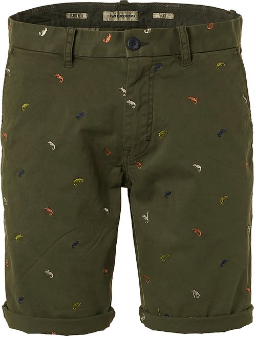 No Excess korts Shorts i Mörkgrön med Räkor Product